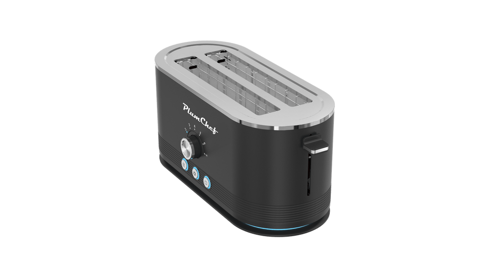 Premium Stainless Steel 4-Slice Toaster with 7 Browning Settings & Smart Modes