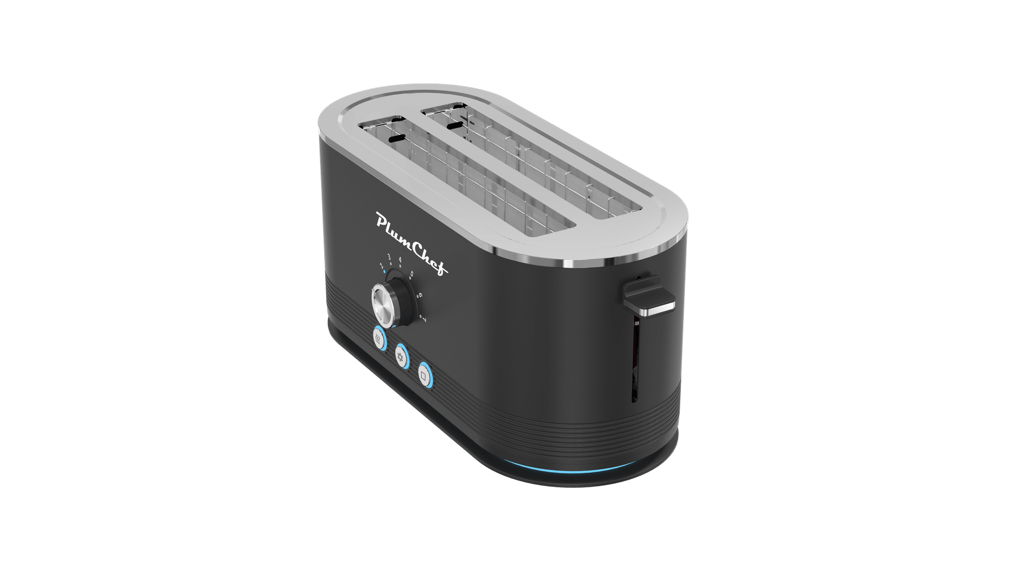 Premium Stainless Steel 4-Slice Toaster with 7 Browning Settings & Smart Modes