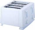 White Four-Slice Toaster for Everyday Breakfasts
