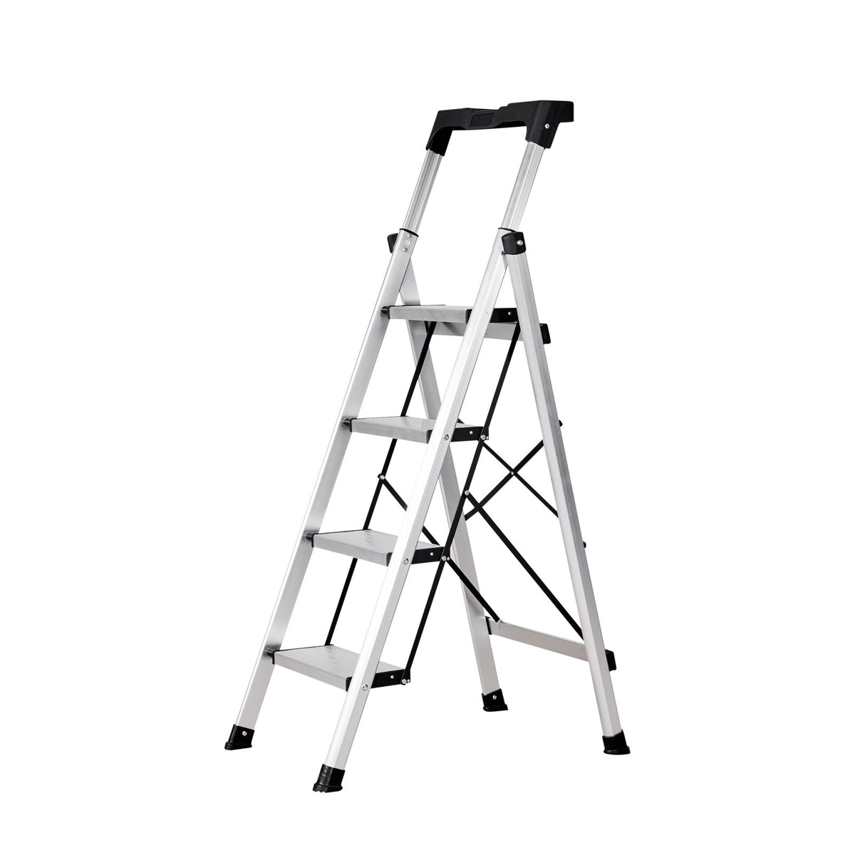 Four-Step Folding Ladder with Comfort Handgrip