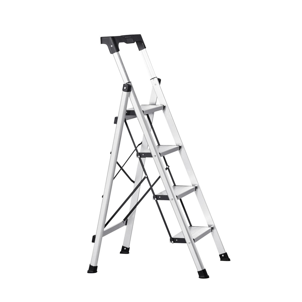 Four-Step Folding Ladder with Comfort Handgrip