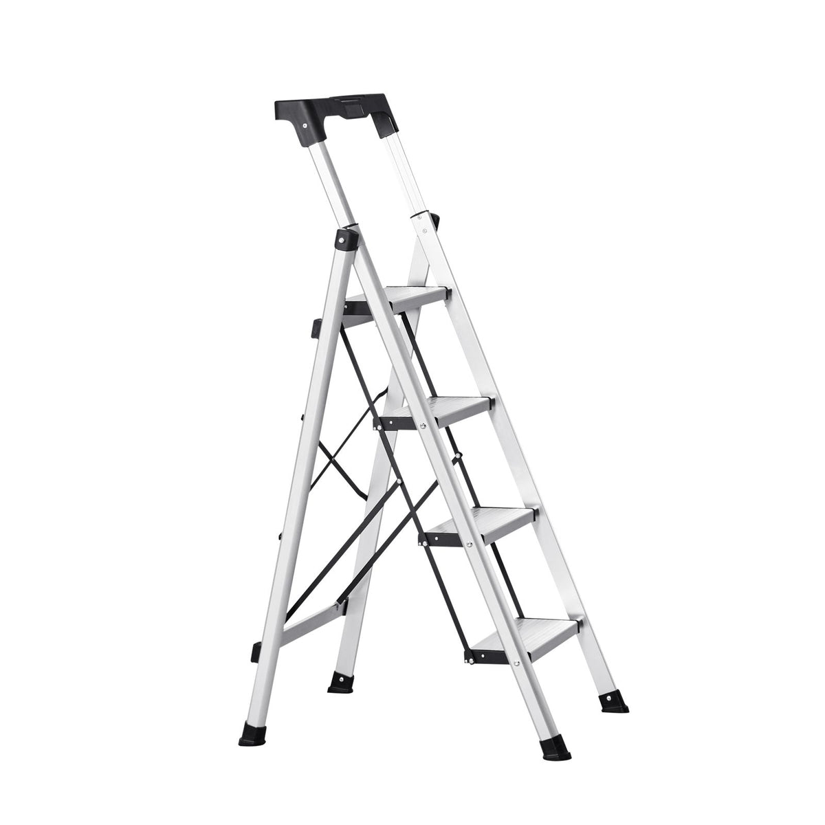 Four-Step Folding Ladder with Comfort Handgrip