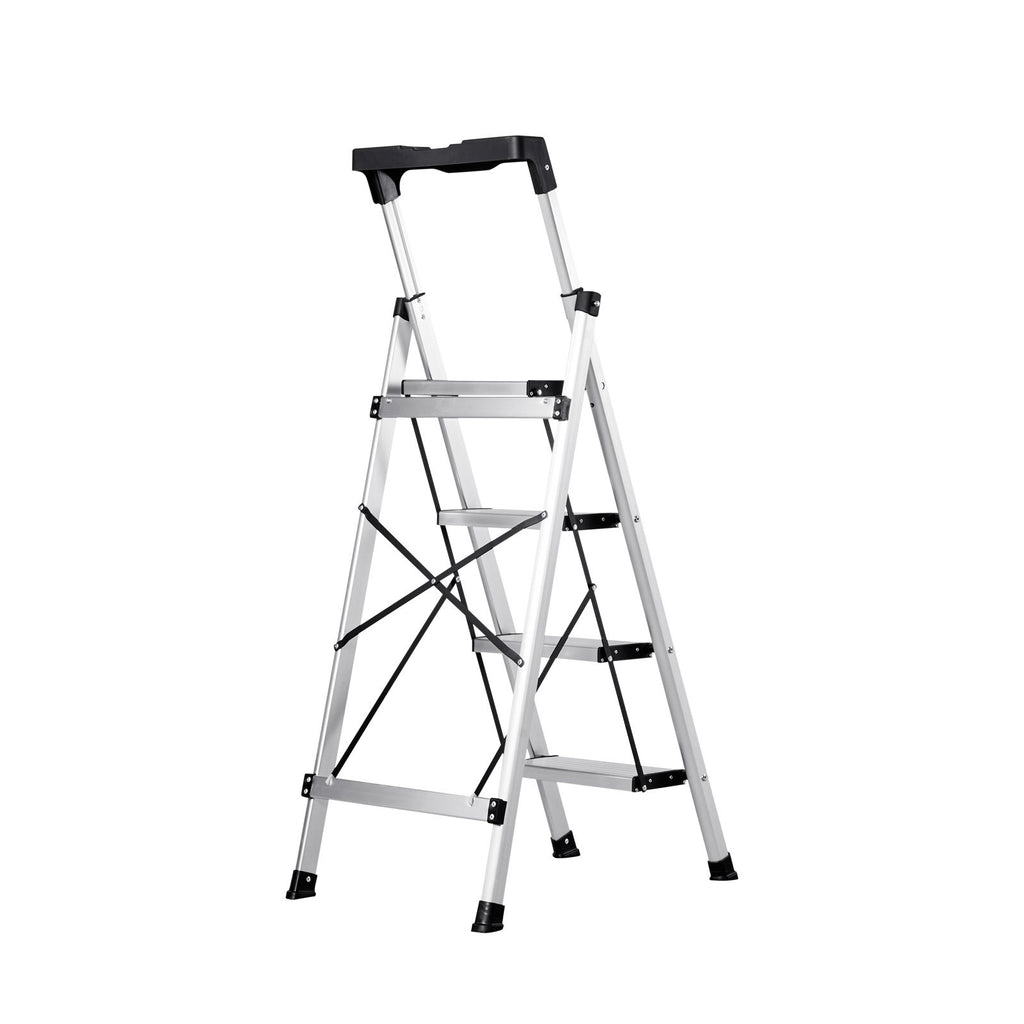 Four-Step Folding Ladder with Comfort Handgrip