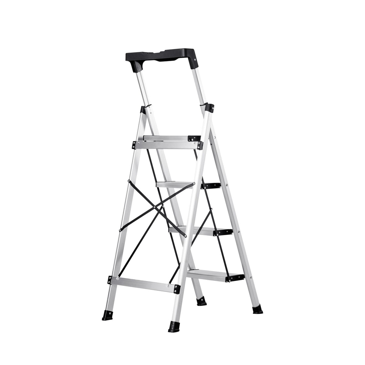 Four-Step Folding Ladder with Comfort Handgrip