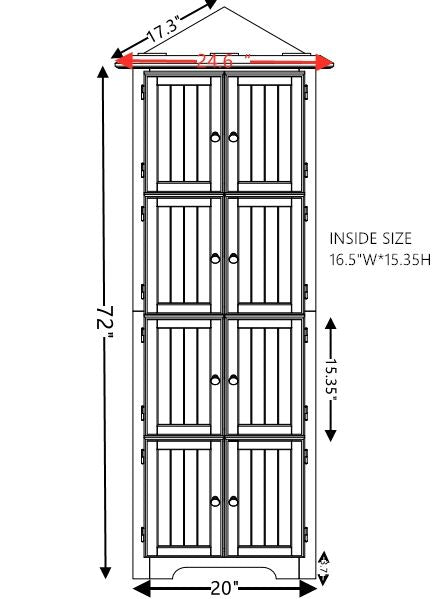 4-Tier 72" Corner Kitchen Pantry Storage Cabinet with 8 Doors Tall Storage Cabinet, Corner Cabinet a