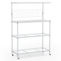Mobile 4-Tier Baker’s Rack with Flexible Kitchen Storage