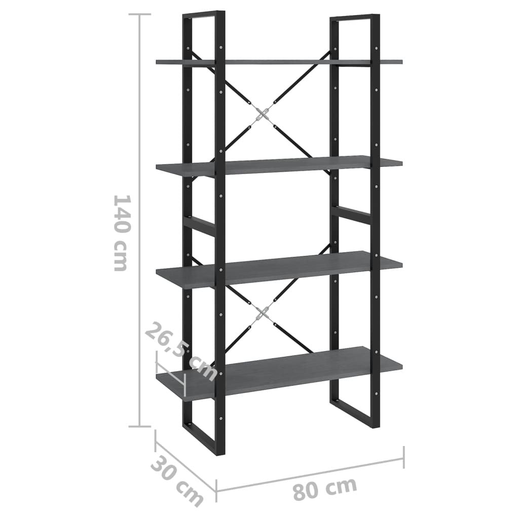 4-Tier Book Cabinet – Extra Storage for Home or Office