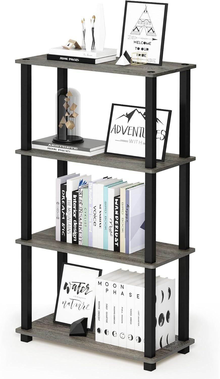 4-Tier Open Shelf for Effortless Home Organization