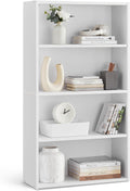 VASAGLE CUSTOS 4-Tier Open Bookcase – Minimalist Compartment Design