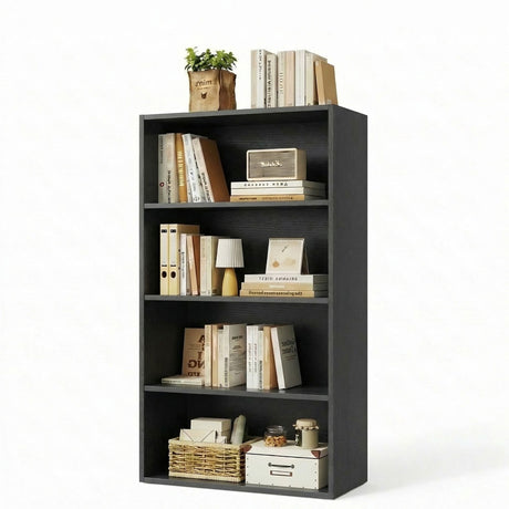 Three-Tier Adjustable Bookshelf for Versatile Home Storage