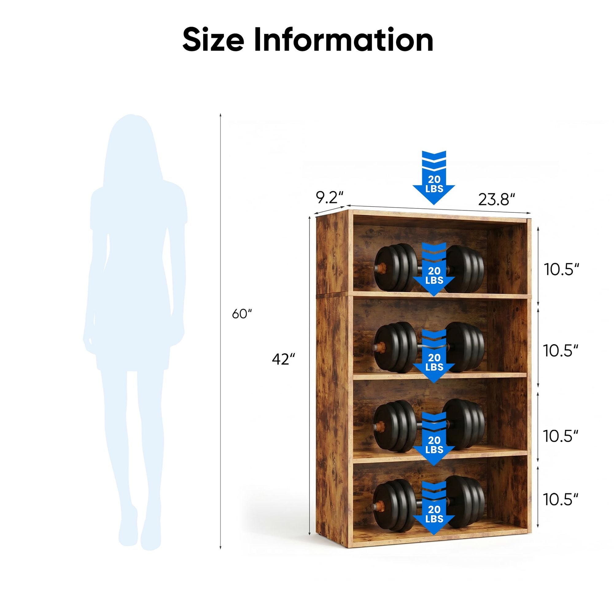 Flexible Open Bookcase for Everyday Display