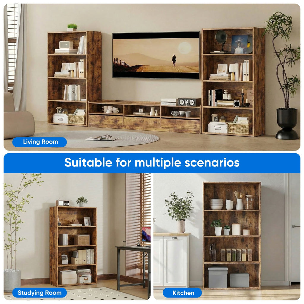 Flexible Open Bookcase for Everyday Display