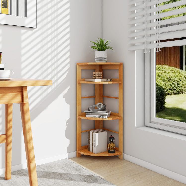 4-Tier Corner Shelf – Maximize Corner Space with Stylish Storage