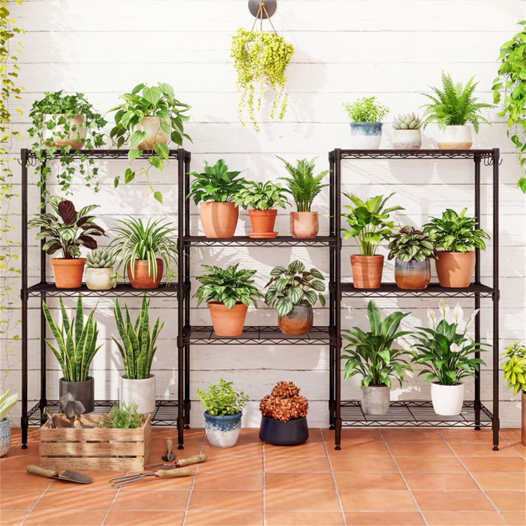 4-Tier practical Metal Wire Shelving – Capacity, Adjustable & Tool-Free Setup