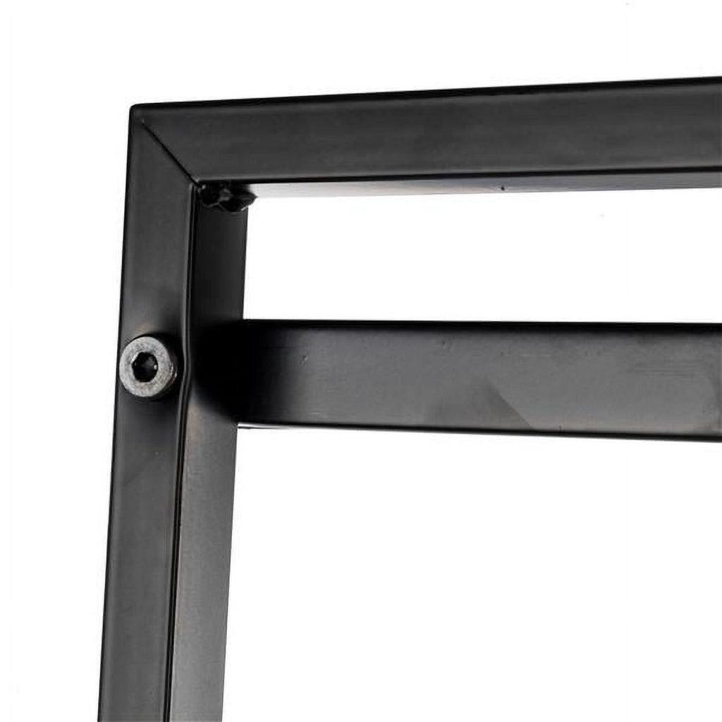 Black Four-Tier Bookshelf for Compact Rooms