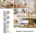 4-Tier Rolling Laundry Hamper Sorter with Removable Baskets