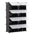 4-Tier Shoe Rack with Side Hooks, 32-Pair Capacity Sturdy Metal Frame Storage Organizer