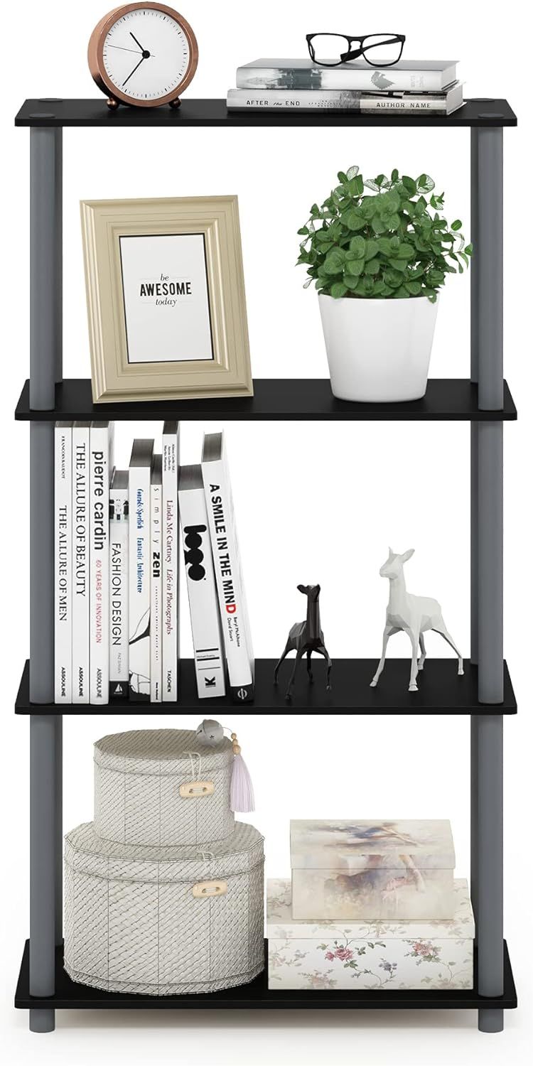Toolless 4-Tier Corner Shelf for Organized Storage