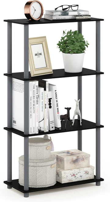 Toolless 4-Tier Corner Shelf for Organized Storage