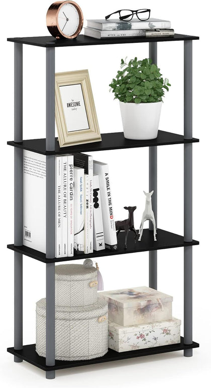 Toolless 4-Tier Corner Shelf for Organized Storage