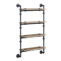 Four-Tier Wall Shelf for Farmhouse Industrial Decor