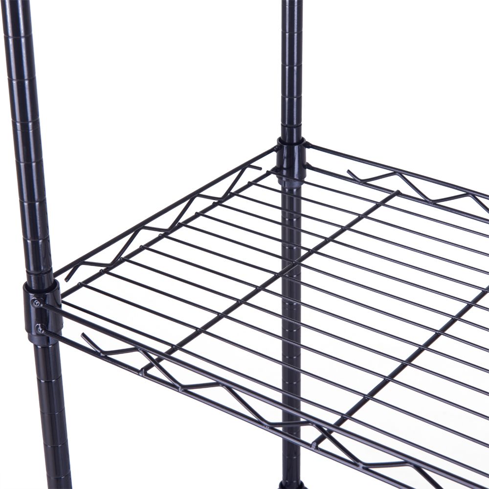 4-Tier Open Wire Shelving Unit – Easy Assembly, Versatile Use