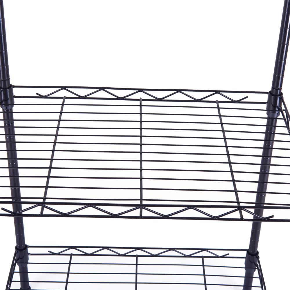 4-Tier Open Wire Shelving Unit – Easy Assembly, Versatile Use