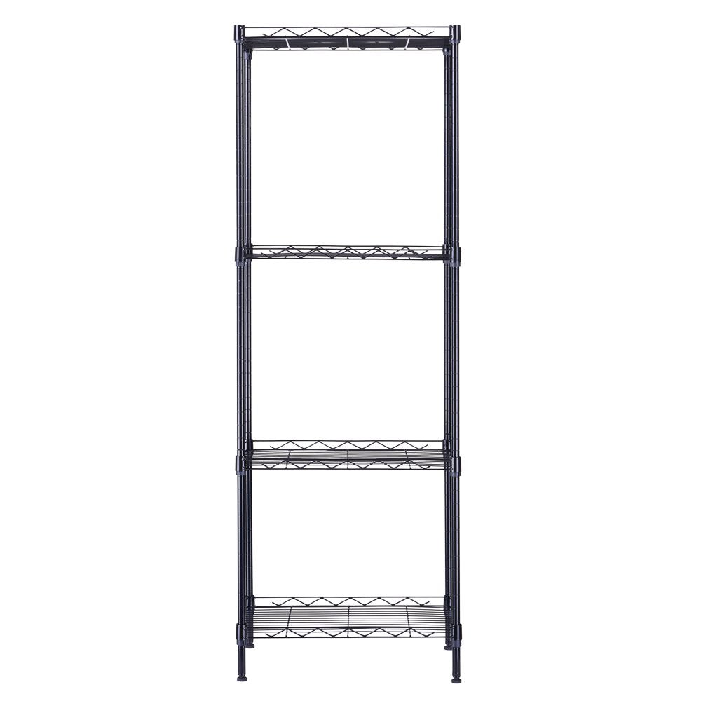 4-Tier Open Wire Shelving Unit – Easy Assembly, Versatile Use