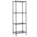 4-Tier Open Wire Shelving Unit – Easy Assembly, Versatile Use