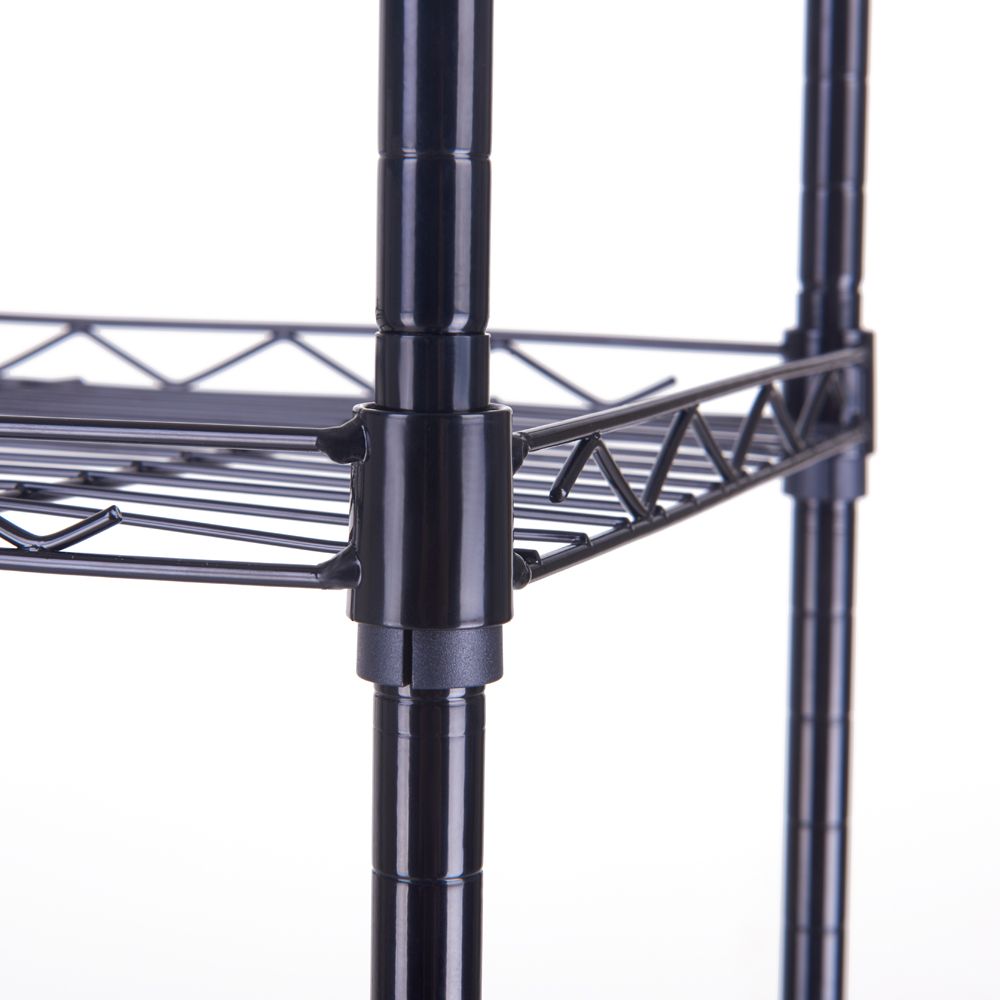 4-Tier Open Wire Shelving Unit – Easy Assembly, Versatile Use