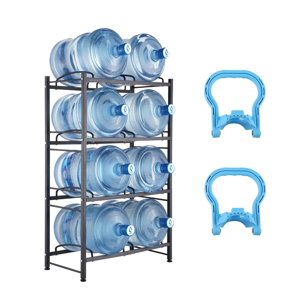 Four-Tier Double-Row Water Jug Organizer