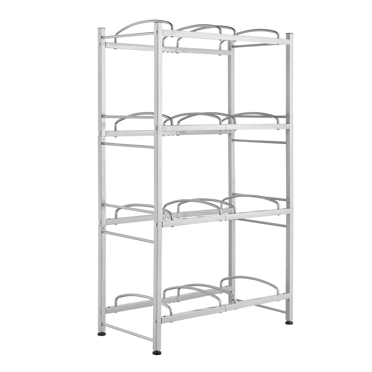 Four-Tier Double-Row Water Jug Organizer