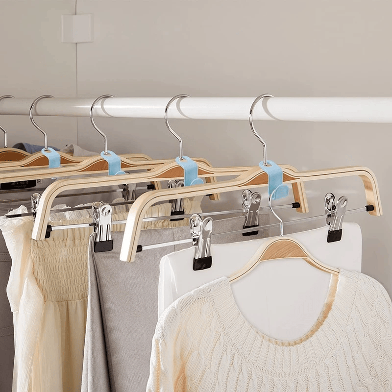 Clothes Hanger Connector Hooks for Space-Saving Closets