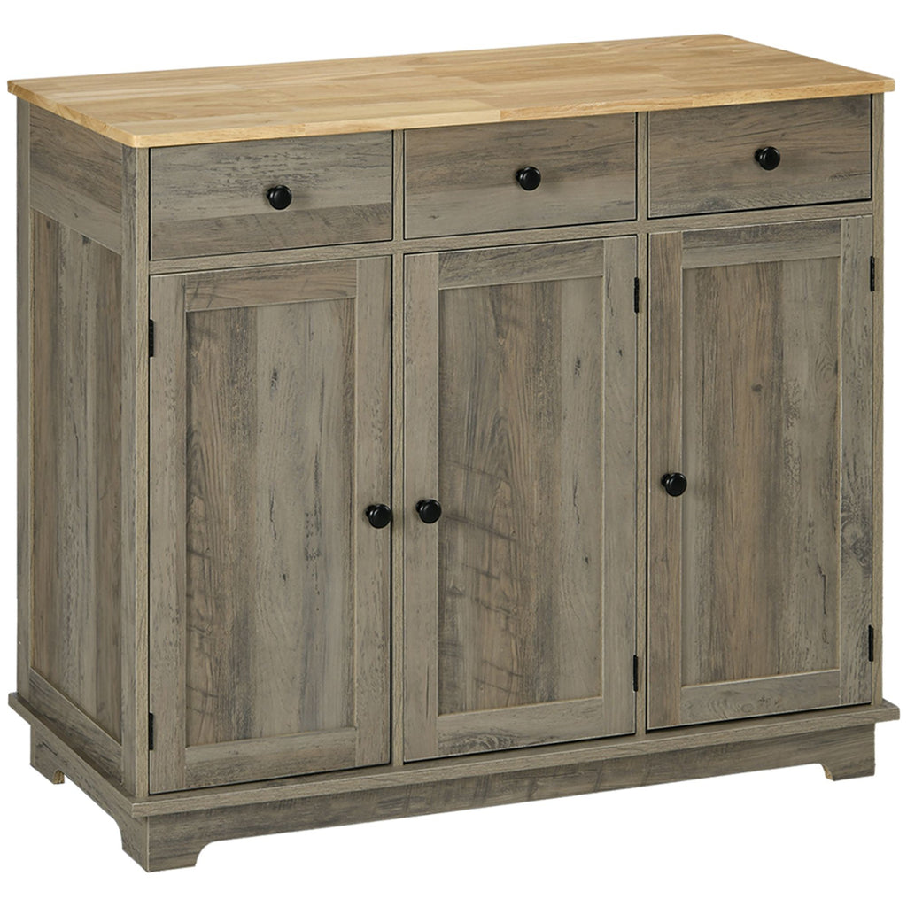 Storage Cabinet Sideboard, Large Kitchen Buffet Table with Multi Drawers & Adjustable