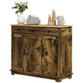 Storage Cabinet Sideboard, Large Kitchen Buffet Table with Muti Drawers & Adjustable