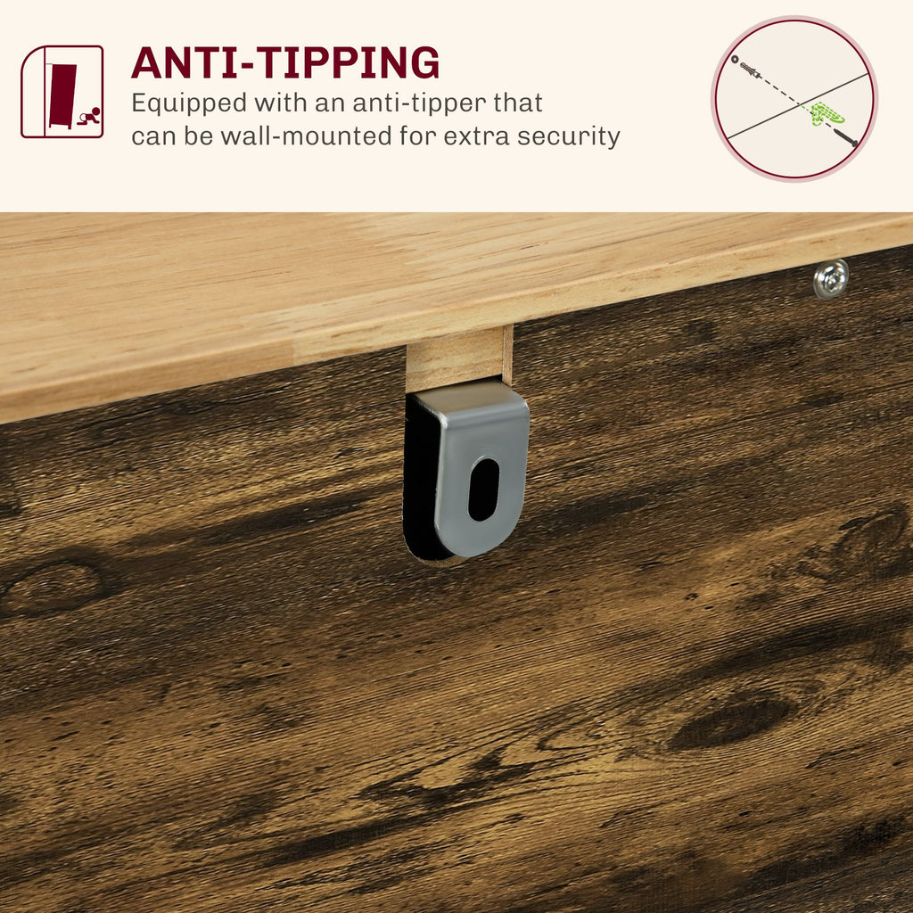 Storage Cabinet Sideboard, Large Kitchen Buffet Table with Muti Drawers & Adjustable