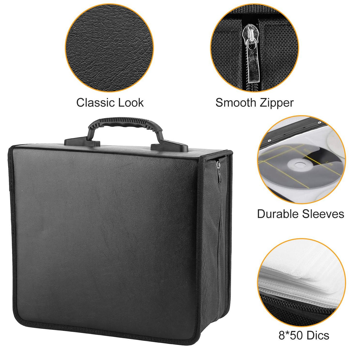 Portable CD and DVD Storage Binder