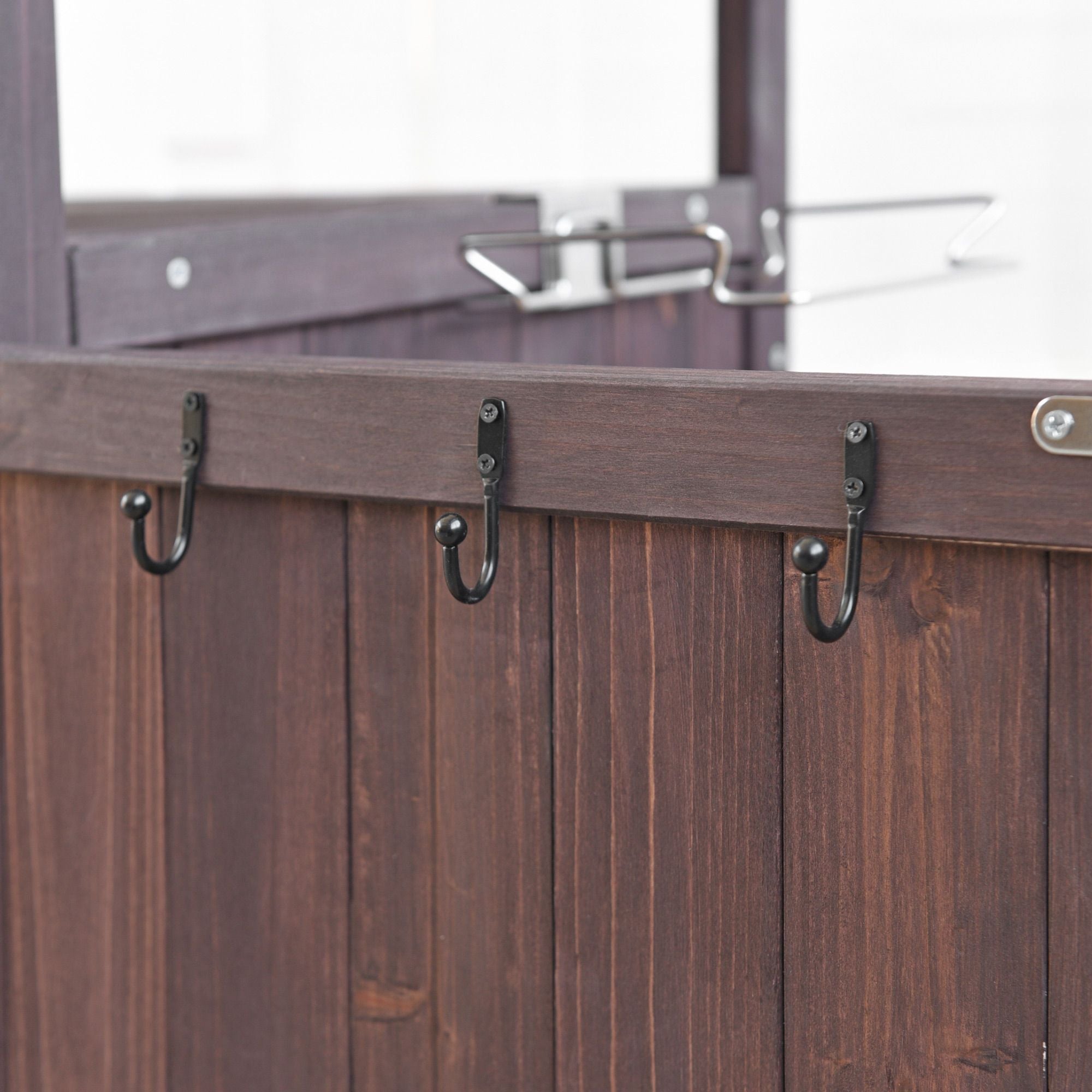 40.5- Outdoor Grill Cart with Stainless Steel Top and Drop Leaf