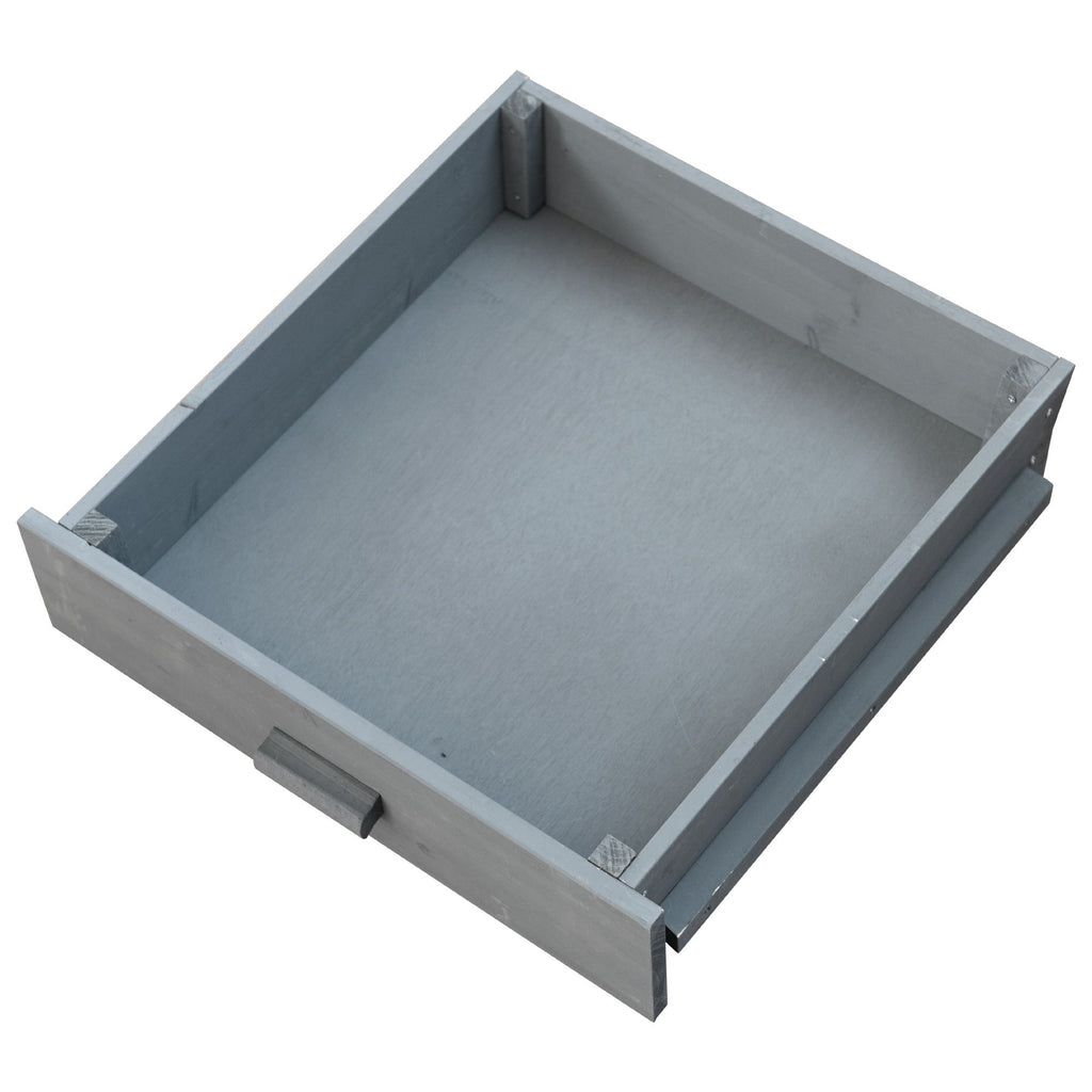 40.5- Outdoor Grill Cart with Stainless Steel Top and Drop Leaf