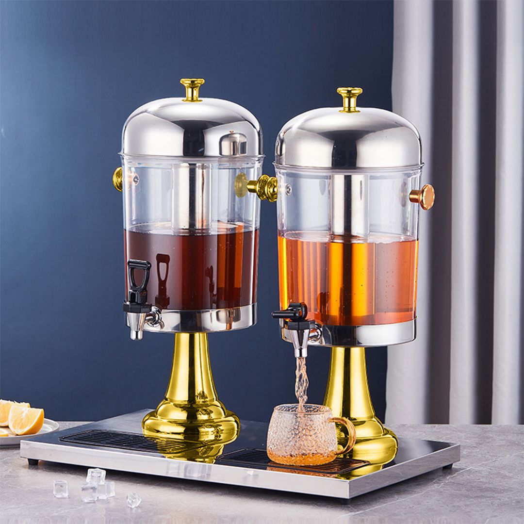 Modern Dual Beverage Dispenser for Hosted Drink Service