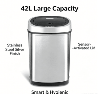 Touchless Sensor Trash Can with Adjustable Closing Delay