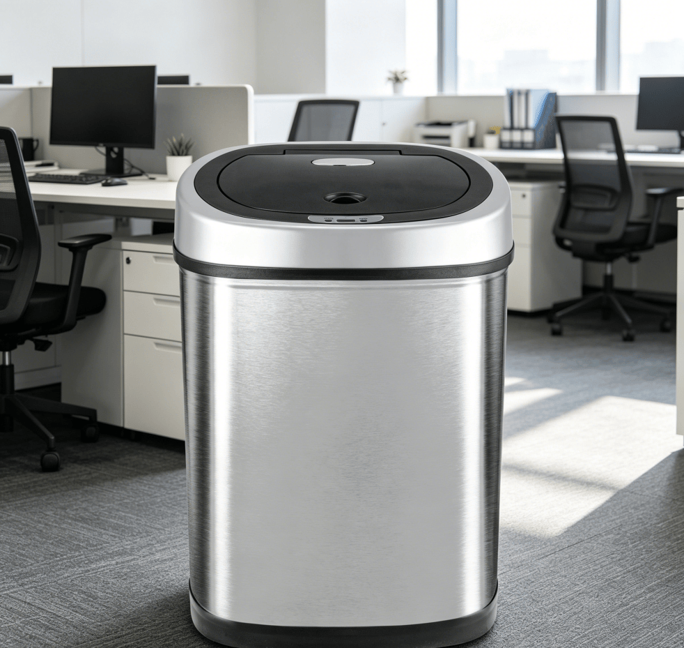 Touchless Sensor Trash Can with Adjustable Closing Delay