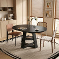 Modern Farmhouse Extendable Round-to-Oval Dining Table