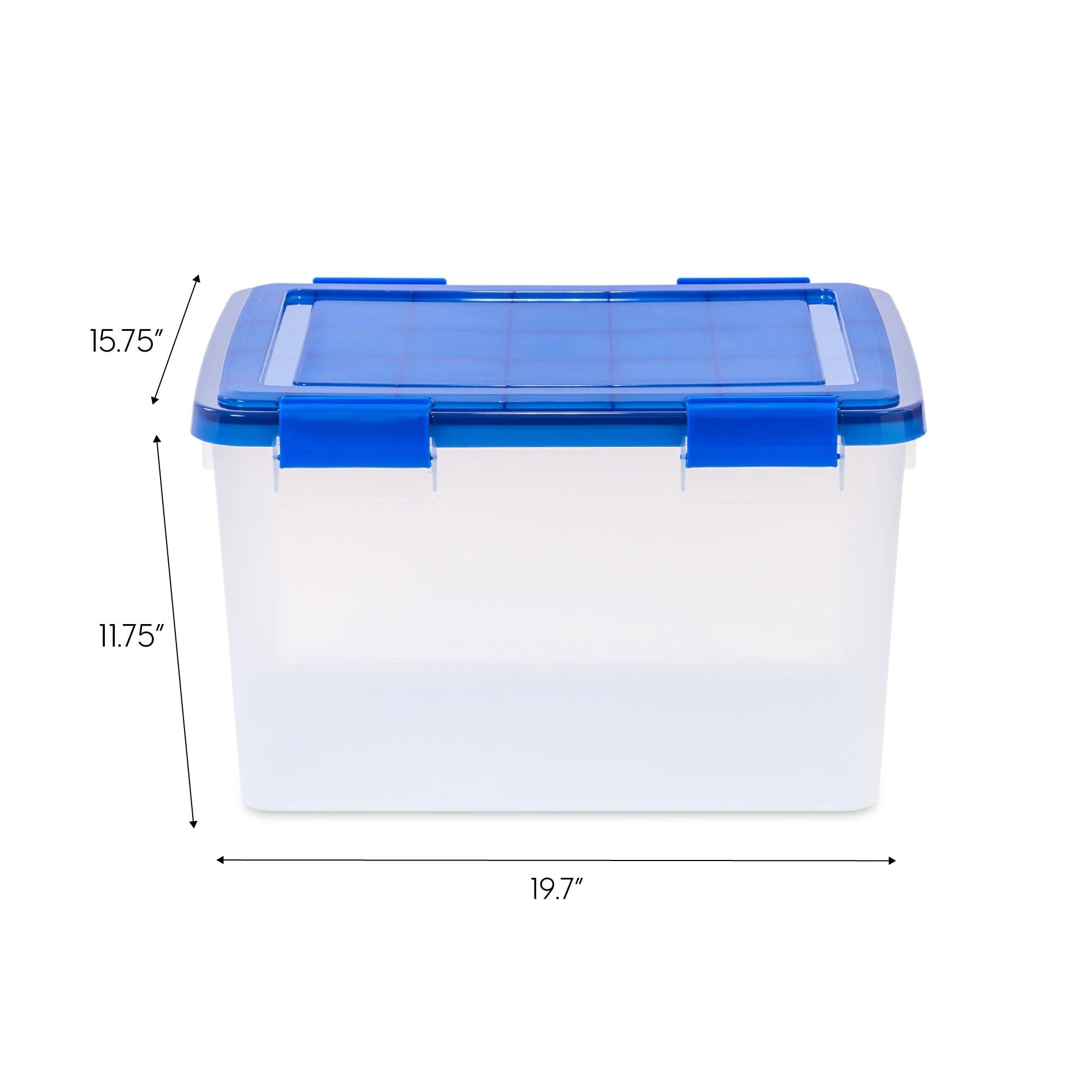 Clear Airtight Storage Bins with Secure Lids – Stackable & Easy to Carry