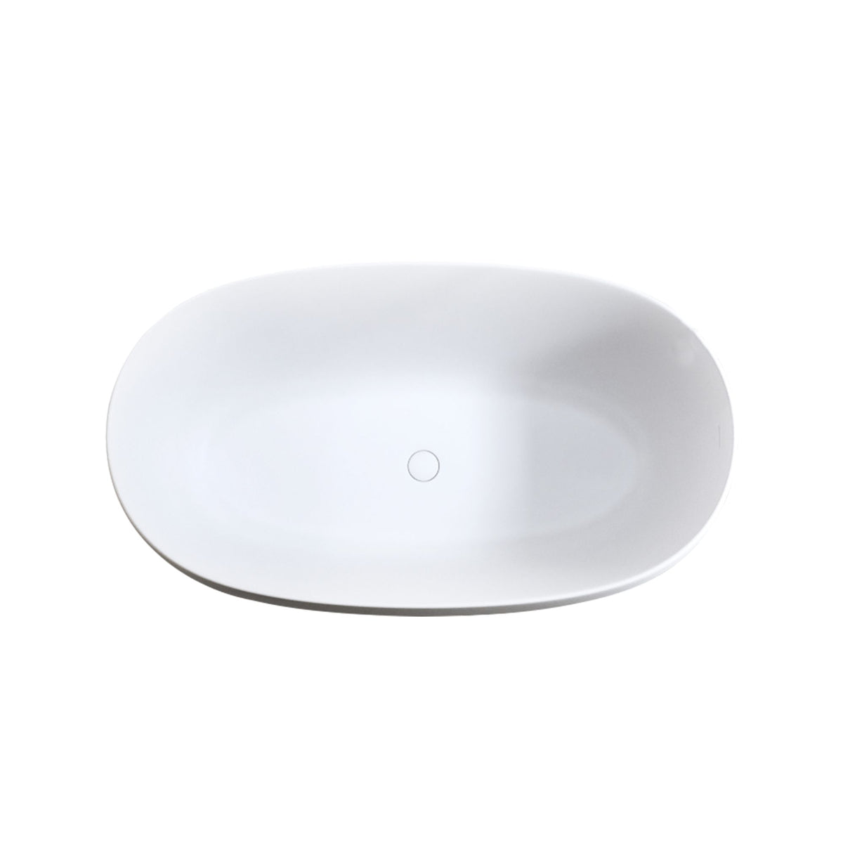 Modern Matte White Freestanding Soaking Tub
