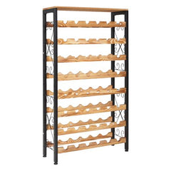 Freestanding Tiered Wine Rack With Display Top