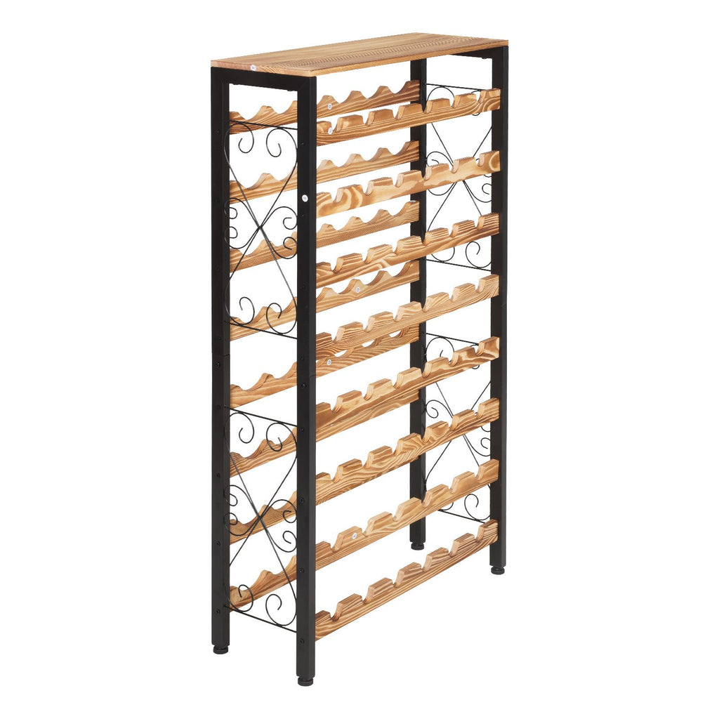Freestanding Tiered Wine Rack With Display Top