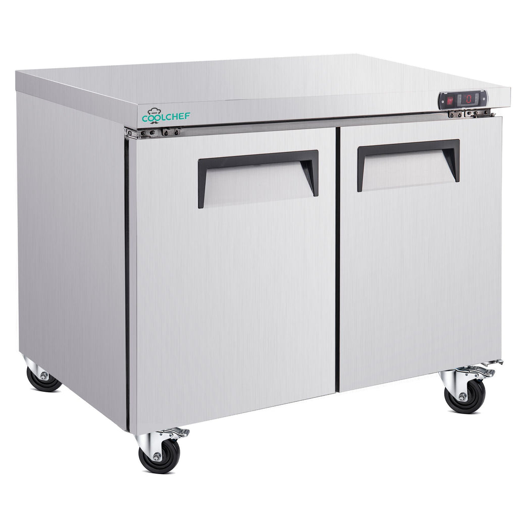 Commercial Undercounter Refrigerator with 12.2 Cu. Capacity and Stainless Steel Build
