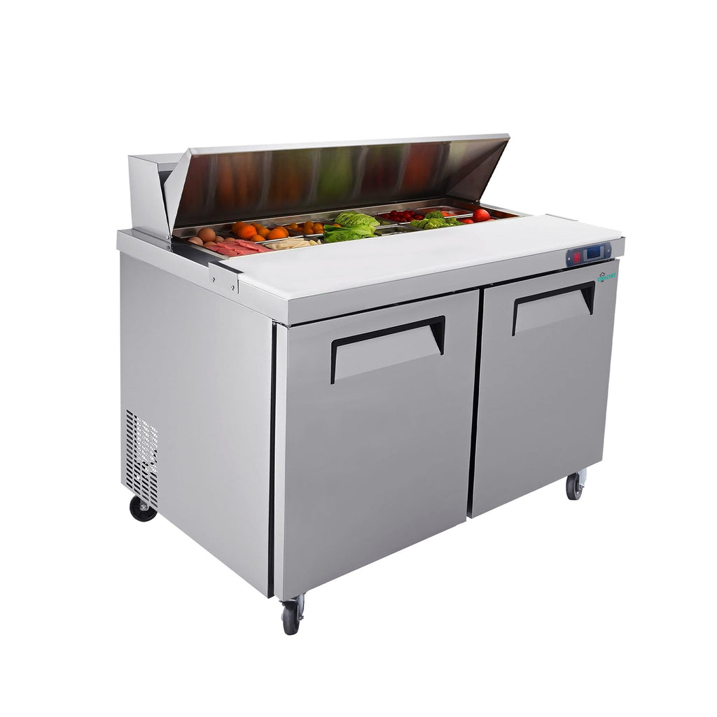 48" Coolchef Mega Top Refrigerated Sandwich Prep Table – NSF/ETL/DOE