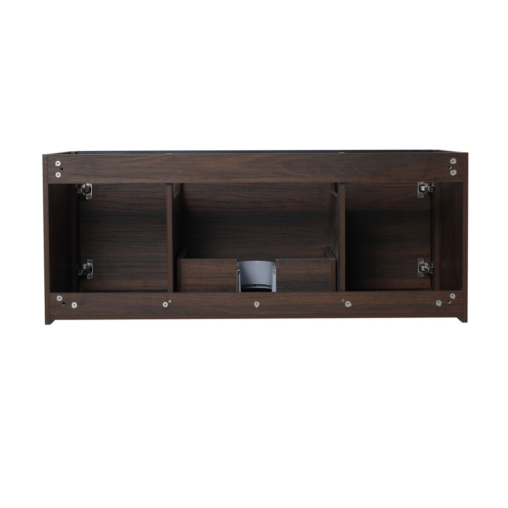 Contemporary 48 Floating Bathroom Vanity with Soft-Close Doors and Resin Sink